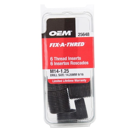 Great Neck OEMTOOLS 9/16 in. Stainless Steel Non Locking Helical Thread Insert M14 - 1.25 mm 25648